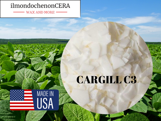 Cera di soia in scaglie CARGILL NATUREWAX C3, per candele nei contenitori (SCAGLIE)