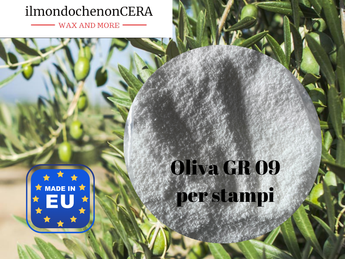 Cera naturale con oliva GR09 per candele negli stampi